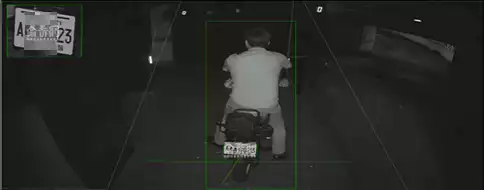 腳踏車自治識別牌實際辨識畫面